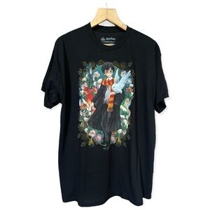 Harry Potter Black Graphic T-Shirt, Adult XL